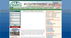 Desktop Screenshot of highcountryrealty.net